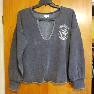 Lucky Brand Jack Daniels logo sweatshirt